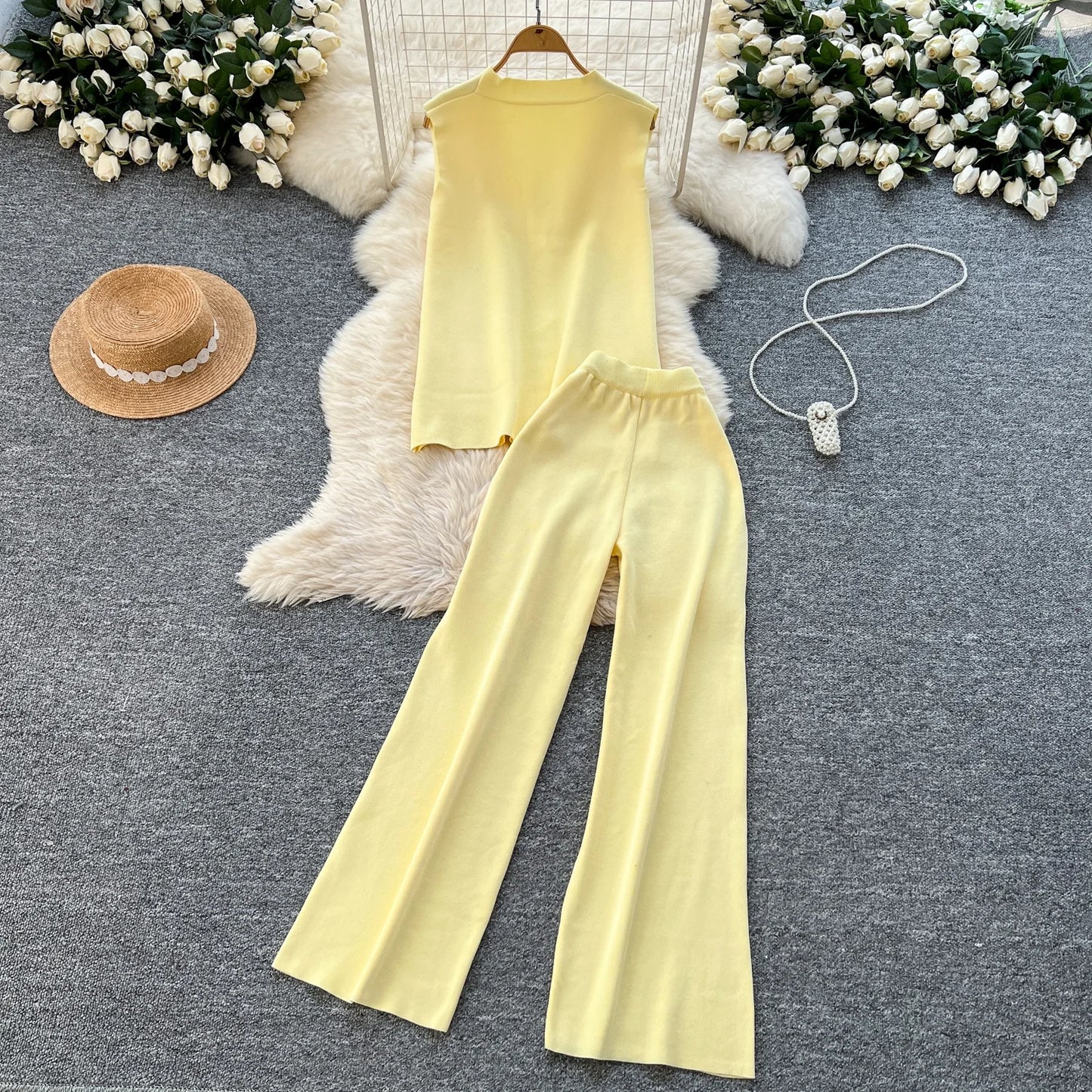 Laisvalaikio Megztinio Komplektas