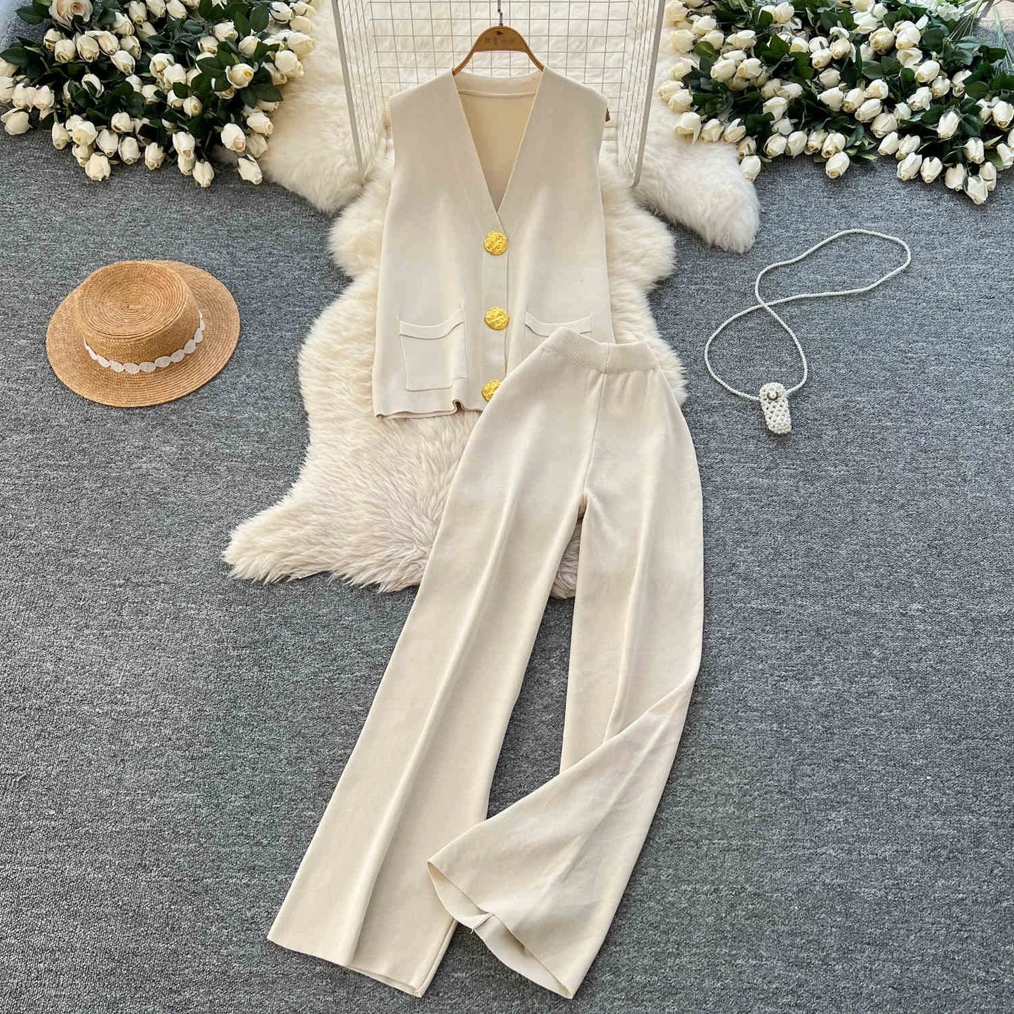 Laisvalaikio Megztinio Komplektas