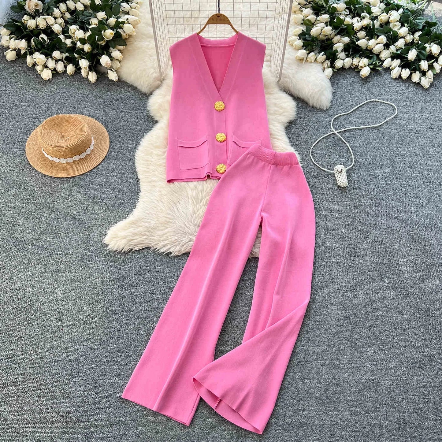 Laisvalaikio Megztinio Komplektas